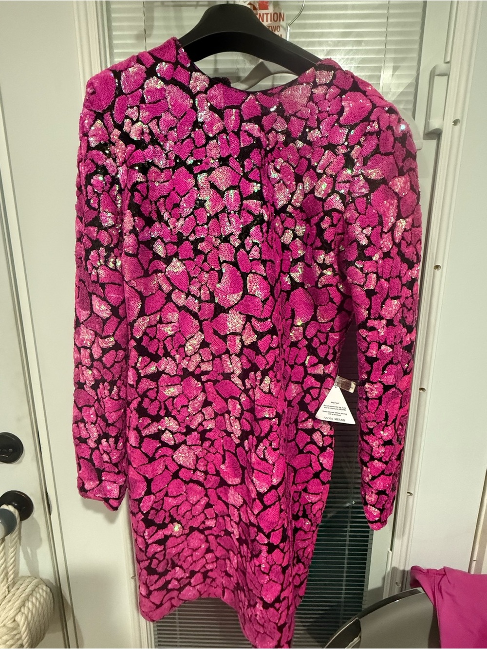 NADINE MERABI Macy Pink Dress XL Brand new with tags